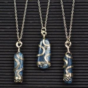 Blue Kyanite Wire Wrapped Pendants - Choose the Pendant you want